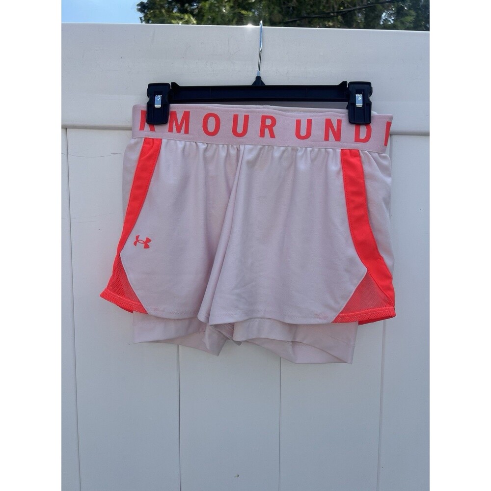 Under Armour Womens Size XS Running Athletic Shorts Lined Loose Pink